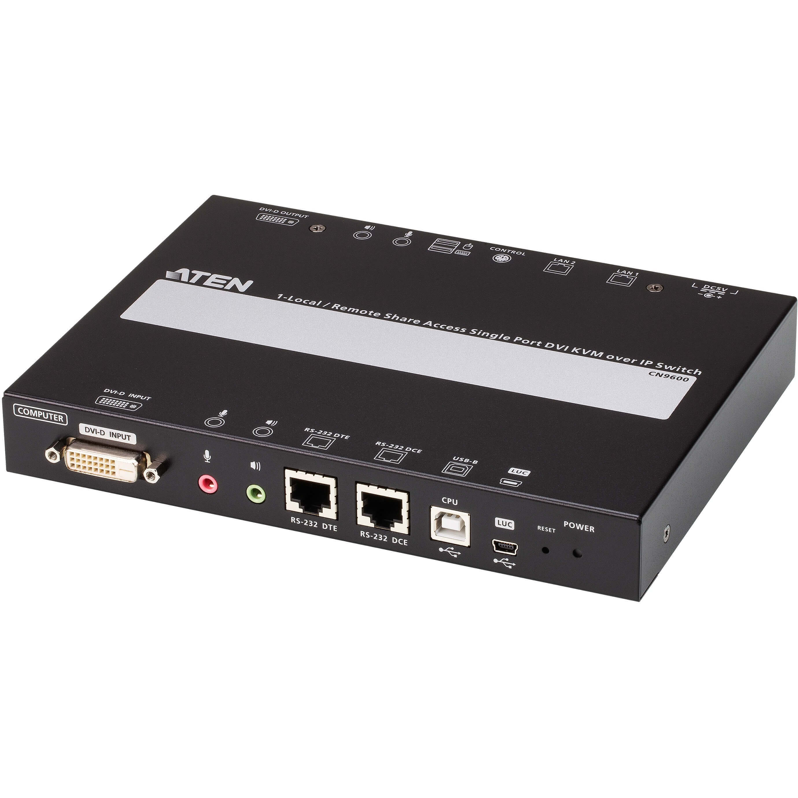   KVM extender   KVM Extender over IP USB DVI RS232 + Virtual mdia CN9600-AT-G