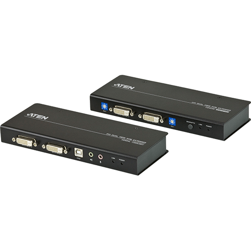   KVM extender   Console extender Cat 5 USB Dual DVI audio srie CE604-AT-G